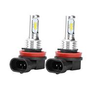 Qiilu Bombilla antiniebla, 2 piezas Carcasa de aluminio universal 80W 8000K CSP Bombilla antiniebla blanca con decodificación 12-24V