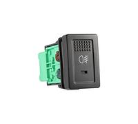 Qiilu Botón de luz antiniebla para coche, interruptor de luz antiniebla delantera para Swift Grand Vitara 2006-12, color negro