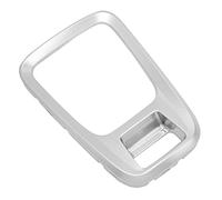 Qiilu Cubierta de Panel de la Perilla de Cambios 98012776VV Moldura Envolvente de la Palanca de Cambios 7591L9 del Panel de la Palanca de Cambios Plateada para Peugeot 3008