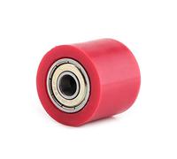 Qiilu Deslizador de Rodillo de polea de Cadena, 8 mm/10 mm Deslizador de Rodillo de polea de Cadena Guía de Rueda tensora para Bicicleta de Calle Motocicleta ATV(Rojo10mm)