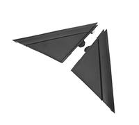 Qiilu - Embellecedor de Placa Triangular para Espejo Retrovisor, Cubierta de Bandera para Espejo de Puerta 1SH17KX7AA, Repuesto de Embellecedor de Placa Triangular para Espejo Retrovisor(Negro Mate)