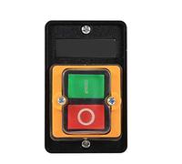 Qiilu ENCENDIDO/APAGADO Accesorios de Máquina-herramienta del interruptor de botón 10A 380V Impermeable