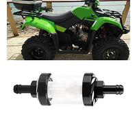 Qiilu Filtro De Combustible Para Motocicletas, Universal 8mm Filtro de combustible de aceite de gasolina para motocicleta ATV de coche