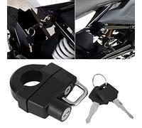 Qiilu Helmet Lock, Universal Motorcycle 22mm/0.9in Handlebars Helmet Lock Set Candado Accesorios