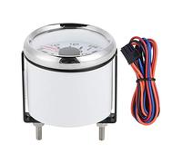 Qiilu Indicador de Temperatura del Agua 52mm/2in Motor Marino Indicador de Temperatura del Agua Cromado 40-120 ℃ Medidor de Temperatura para Barco RV(Plata Blanca)