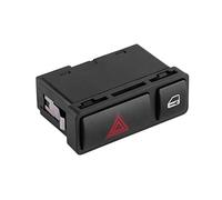 Qiilu Interruptor de bloqueo e Interruptor de advertencia de peligro 2 en 1 61318368920 para Serie 3 E46 E53 E85 325 X5