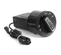 Qiilu Interruptor de Control de Faros, Módulo de Sensor de luz del Interruptor de Control de lámpara de Faros automático para MK4 B5