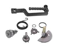 Qiilu Juego de Engranajes de Arranque Kick Start, Kit de Pedal de Arranque de Embrague de Motocicleta de Repuesto para Motor GY6 49CC 50CC 139QMB P139QMB