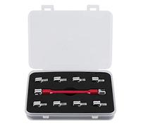 Qiilu Llave de radios de motocicleta, Juego de llaves CNC de llave de radios de motocicleta 5.0-6.8 Longitud 93 mm / 3.7in para la mayoría de las motocicletas(rojo)