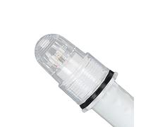Qiilu Luz de Navegación LED para Barcos, Lámpara de Baliza Luz de Señal de Navegación Control de Luz Inteligente IP65 Impermeable para Pesca Nocturna de Barcos Marinos(blanco)