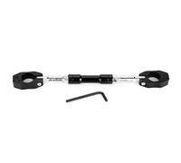 Qiilu Manillar Cruzado de Equilibrio de Motocicleta de aleación de alupara Minio Ajustable Universal Negro D2z929