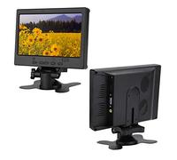 Qiilu Monitor de 7 Pulgadas Pantalla LCD TFT de 1920x1080 Monitor de Computadora Portátil/Monitor de Juegos Pequeño para Pantalla de Automóvil RAS Erry Pi CCTV con Soporte Entradas de