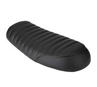 Qiilu motocicleta asiento, pu cuero vintage café Racer asiento plano motocicleta silla para CG125 GN CG CB400SS