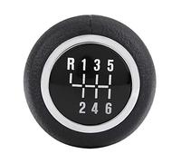 Qiilu Perilla de Cambio de Coche, Perilla de Cabeza de Palanca de Cambios Manual de Coche de 6 velocidades para Cruze 2008-2012 ABS plástico Negro