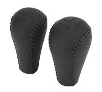 Qiilu Perilla de cambio de marchas de coche, perilla de cambio de marchas de 5 velocidades, cabeza de bola apta para Prado 120 LAND CRUISER 2003-2009(A (par negro))