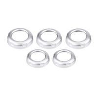 Qiilu Perillas de Volumen y Aire Acondicionado para automóvil de 5 Piezas, Cubierta de Ajuste de botón de Aire Acondicionado de Volumen para 4 LR4 09-16 Sport 2010-2013