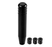 Qiilu Pomo para Palanca de Cambios Perilla del cambio Universal de Aleación de aluminio 18cm Negro