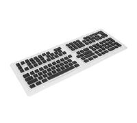 Qiilu Pudding Keycaps 129 Teclas T Keycap Set Transparente OEM T DIY Teclado Keycaps para 61 62 64 68 84 87 104 108 Teclas Teclados Mecánicos Keycap Transparente OEM (Black)