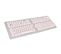 Qiilu Pudding Keycaps 129 Teclas T Keycap Set Transparente OEM T DIY Teclado Keycaps para 61 62 64 68 84 87 104 108 Teclas Teclados Mecánicos Keycap Transparente OEM (Pink)