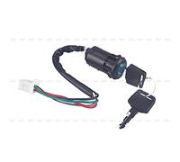 Qiilu QL9000 Llave de bloqueo interruptor de encendido de 4 cables para quad ATV Go Kart Pit Dirt Bike Scooter ciclomotor