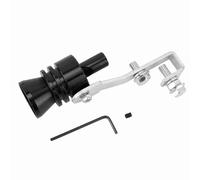 Qiilu Silbato de Sonido Turbo, aleación de Aluminio, Tubo de Escape de Coche, válvula de Escape, simulador, Silbato de Sonido Turbo, Negro