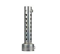 Qiilu - Silenciador para motocicleta, tubo de escape de motocicleta universal, inserto de deflector de silenciador DB Killer compatible con tubo de escape de 35 mm/42 mm/45 mm plata (42 mm)