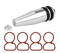 Qiilu Swirl Flap Delete Tapón N47 E60 Anulación Trampilla Kit Anular Palomillas E90 N47 Anular Chapaletas Juegos Juntas Mariposas de Admisión N47 con Junta Sellos para Motores N47 2.0