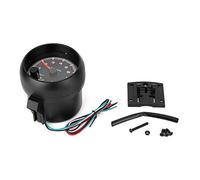 Qiilu Tacómetro automático de 3,75 pulgadas, medidor de calibre automotriz, calibre de automóvil negro para coche de carreras universal, 0-8000 RPM