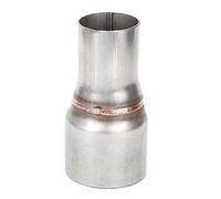 Qiilu Tubo Conector Reductor de Escape, 63 mm/2.5in a 45 mm/1.75in Tubo Conector Reductor de Escape Tubo de Acoplamiento Recto estándar con Orificio