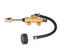 Qiilu Universal Rear Brake Master Cylinder Pump con depósito para Motocicleta Dirt Bike ATV