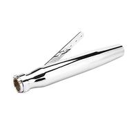 Qiilu Universal Silenciador de escape de la motocicleta Tailpipe(plata)