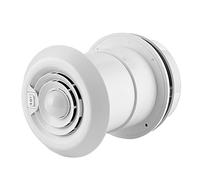 Qiilu Ventilador de RV, Ventilador RV, ventilador de techo ABS de 12 V 5000R/min rejilla de ventilación de techo de aire LED redonda para caravanas, autocaravana, remolque, furgoneta