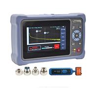 QIIRUN NK4000D Mini OTDR Fibra Optica 1310/1550nm 26/24dB con Pantalla Táctil de 4.3 pulgadas, 11-en-1 OTDR SM con VFL OPM OLS Mapa de Eventos RJ45, FC/UPC SC ST LC Conectores Incluidos