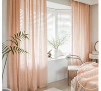 QIJIAYU Cortinas para el salónCortinas de Tul para la romántica Puerta del recibidor