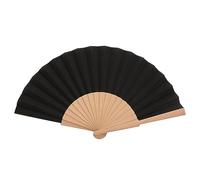 qijiefenCC Abanicos de Mano Plegable, Abanico Original con Mensaje Divertido, para Party, Symposium, Negro