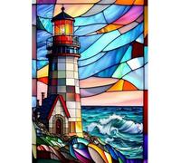 Qijinn 5D Diamond Art Painting Kit,Colorful Landscape diamond art Kits for Adults,DIY Round Full Drill Diamond Painting Rhinestone Canvas Embroidery Craft for Home Wall Decor Gifts 60x80 cm
