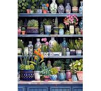 Qijinn 5D Diamond Art Painting Kit,Landscape Plants diamond art Kits for Adults,DIY Round Full Drill Diamond Painting Rhinestone Canvas Embroidery Craft for Home Wall Decor Gifts 40x50 cm