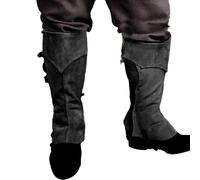 Qikam Cubre Botas Pirata Accesorios Medievales Ajustables para Disfraz