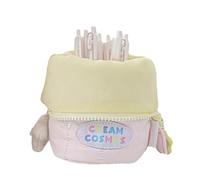 Qikam Estuche organizador para lápices, organizador de papelería, organizador compacto de papelería, soportes para lápices, correa de asa extraíble, soportes para bolígrafos, Pink, Refer to