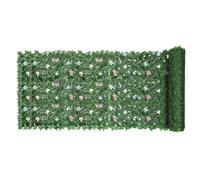 Qikam Panel Hiedra Artificial 1,01 x 3,00 m Valla de Privacidad Exterior | Malla Protectora Vegetación Artificial para Exterior, Patio, Jardín, Piscina, Apartamento, Bodas, Fondo, Espacio Comercial