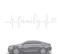 Qikam Stick Calcomanías para Autos Familiares,Pegatinas para Autos con latidos del corazón Familiares,Calcomanías troqueladas para ventanilla de Coche con Latido del corazón Familiar | Exquisitas