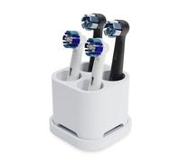Qikfresh - Portacepillos y portaescobillas de 4 Piezas | para Cabezales de cepillos dentales de Oral B, iO, Philips Sonicare, Waterpik, Fairywill | Fabricado en Silicona Apta para Alimentos