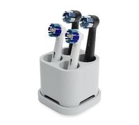 Qikfresh - Portacepillos y portaescobillas de 4 Piezas | para Cabezales de cepillos dentales de Oral B, iO, Philips Sonicare, Waterpik, Fairywill | Fabricado en Silicona Apta para Alimentos