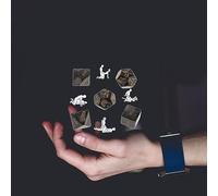 QiKKago ̣ σ ¡Dados de plástico Negro Que te adentran en el Mundo del Juego! -E002