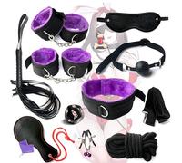 QiKKago 10 Piezas Púrpura Suave Comercial de Nylon Peluche de Protección Total del Cuerpo Equipo de Entrenamiento, Regalos para Parejas - Q