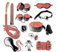 QiKKago 12 Trajes De Pareja Ajustables, Adecuados para Relajar Accesorios De Masaje De Manos Y Piernas, Regalo Original - K + 2