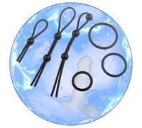 QiKKago 3 Anillos Elásticos En Diferentes Tamaños + 3 Correas Ajustables, Set Multifuncional De 6 Piezas para Entrenamiento De Resistencia