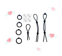 QiKKago 7 Accesorios Multifuncionales Negros para Anillos De Fitness En Diferentes TamañOs - Accesorios De Fitness - Z+2