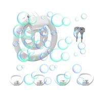 QiKKago Accesorio Blanco portátil Diario de los Hombres con 4 Anillos del Mismo Color, Jaula de Entrenamiento ventilada de Resina para el Ejercicio-Y6 (S)