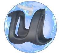 QiKKago Accesorio De Anillo De Silicona Elástico De Los Hombres En Forma De U, Accesorio Protector Negro Multifuncional De Bajo Perfil para El Entrenamiento De Resistencia Y Fuerza